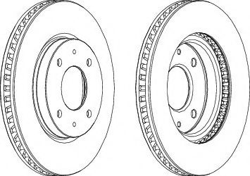 спирачен диск DDF1845