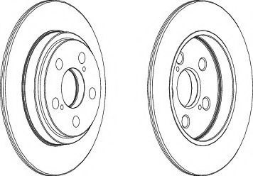 спирачен диск DDF1866