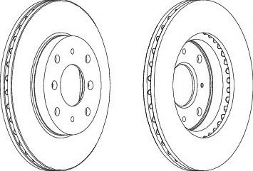 спирачен диск DDF204