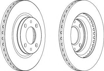 спирачен диск DDF236