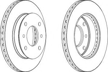 спирачен диск DDF259