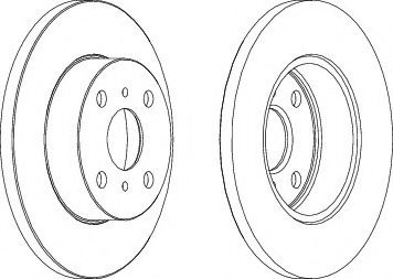 спирачен диск DDF279