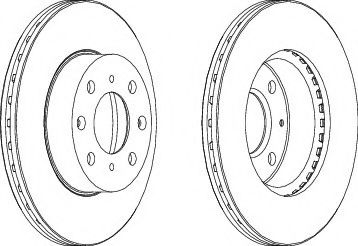 спирачен диск DDF294