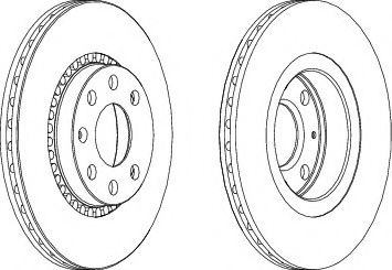 спирачен диск DDF328