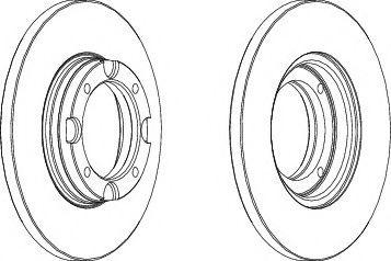 спирачен диск DDF358