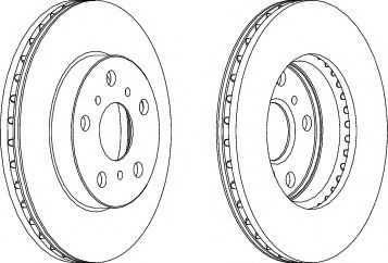 спирачен диск DDF402