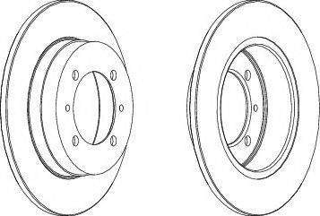 спирачен диск DDF409