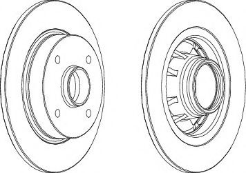 спирачен диск DDF433