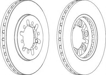 спирачен диск DDF443
