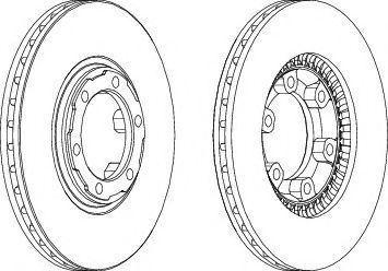 спирачен диск DDF459