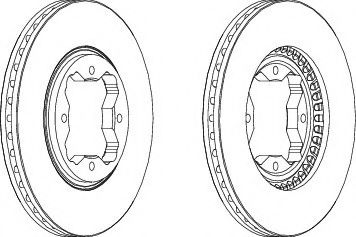 спирачен диск DDF494