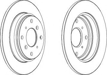 спирачен диск DDF512