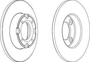 спирачен диск DDF534