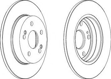 спирачен диск DDF555