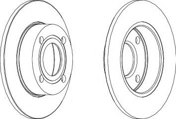 спирачен диск DDF563