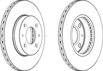 спирачен диск DDF615