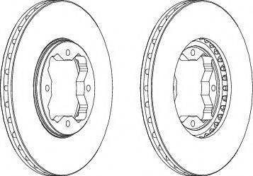 спирачен диск DDF619