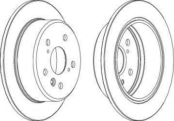спирачен диск DDF684
