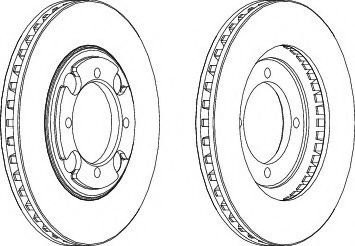 спирачен диск DDF691