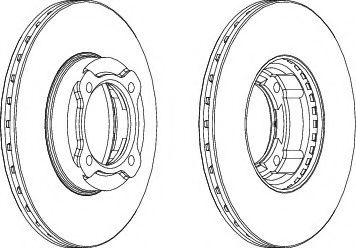 спирачен диск DDF941
