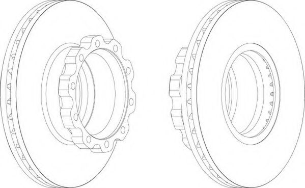 спирачен диск FCR160A