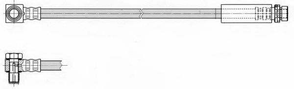 спирачен маркуч FHY2545