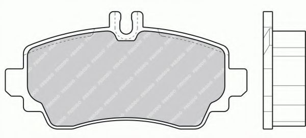 комплект спирачно феродо, дискови спирачки FSL1303