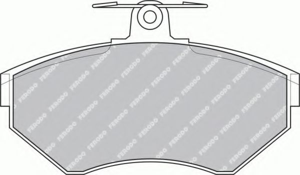 комплект спирачно феродо, дискови спирачки