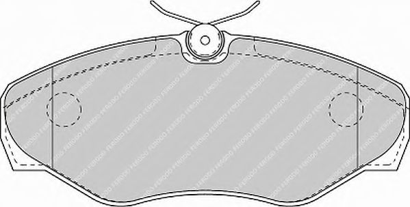 комплект спирачно феродо, дискови спирачки FSL1515