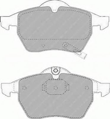 комплект спирачно феродо, дискови спирачки