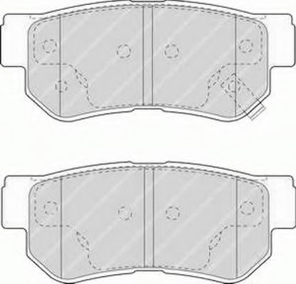 комплект спирачно феродо, дискови спирачки