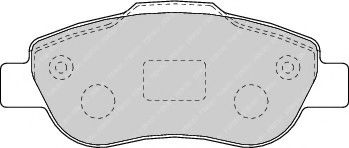 комплект спирачно феродо, дискови спирачки FSL1652