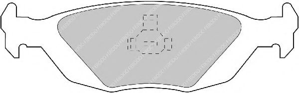 комплект спирачно феродо, дискови спирачки