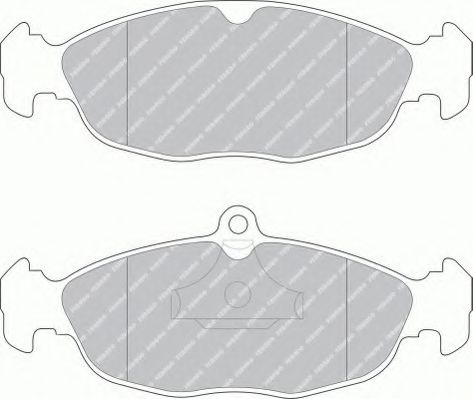 комплект спирачно феродо, дискови спирачки FSL732