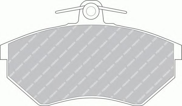 комплект спирачно феродо, дискови спирачки