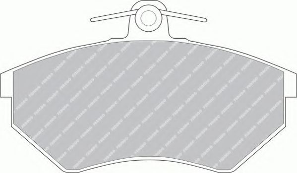 комплект спирачно феродо, дискови спирачки