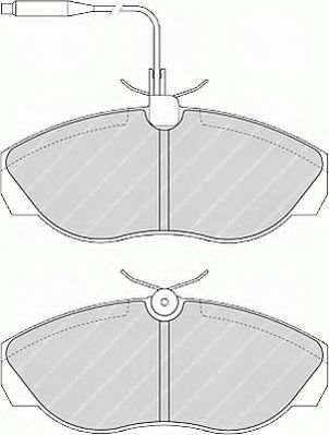 комплект спирачно феродо, дискови спирачки