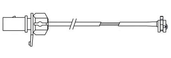 предупредителен контактен сензор, износване на накладките FWI393