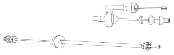 въжен механизъм, задействане на съединителя FCC422656