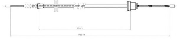 жило, ръчна спирачка FHB431116