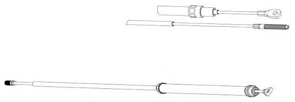 жило, ръчна спирачка FHB432013