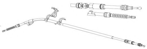 жило, ръчна спирачка FHB432941