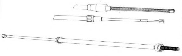 жило, ръчна спирачка FHB433102