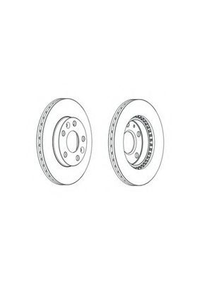 спирачен диск DDF2078C