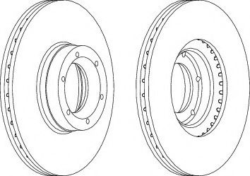спирачен диск DDF1067C