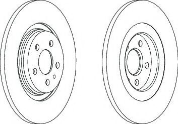 спирачен диск DDF1181C