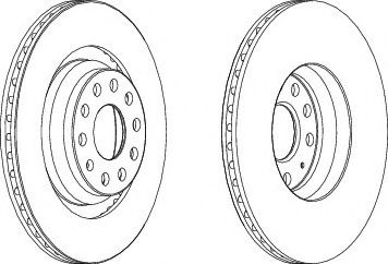 спирачен диск DDF1503C