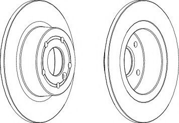 спирачен диск DDF874C