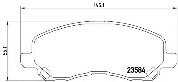 комплект накладки за високо натоварване 07.B314.09