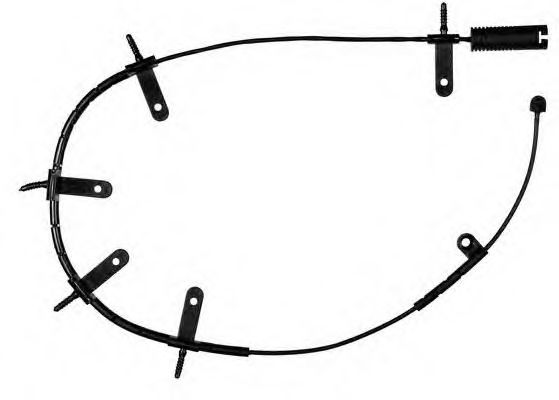 предупредителен контактен сензор, износване на накладките A 00 296